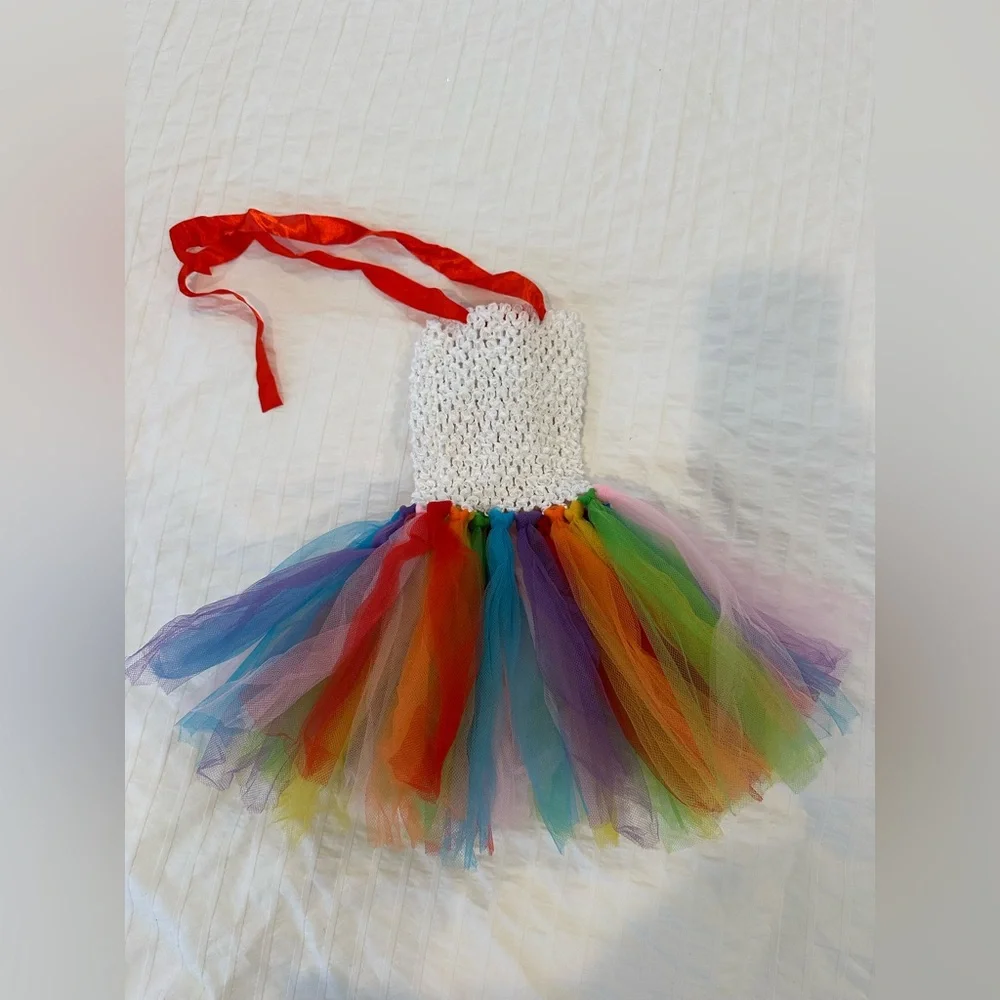 Rainbow tutu dress size Newborn